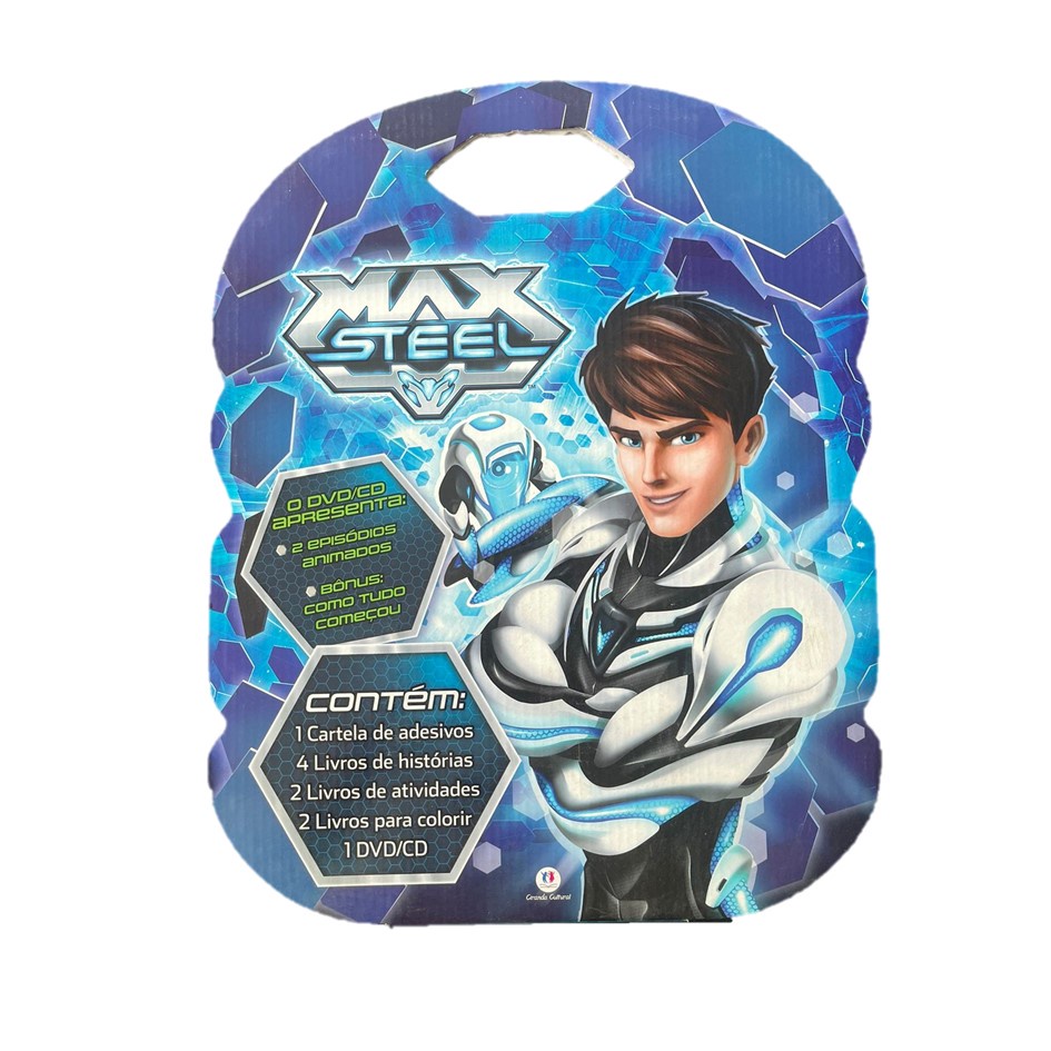 Maleta Max Steel - 8 Livros + Dvd Interativo