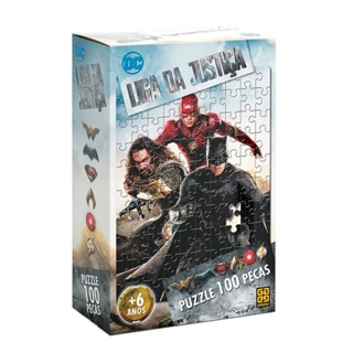 Puzzle 100 peças Liga da Justiça - Filme