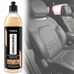 Limpador Hidratante de Couros Sofá Estofados Assentos Bancos Hidracouro 500ml Vonixx