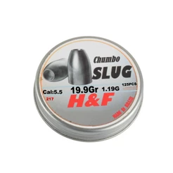 Chumbinho Slug 5.5mm 1.19g 19.9GR 125un - Slug H&F