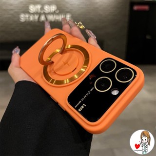 Capa IPhone 14 Pro Max Com Anel Magnético 14 Plus 11 13 12 Luxo Metal Suporte Giratório Dura À Prova De Choque