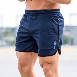 Muscle Maiba Fitness Shorts Calças masculinas de três pontos Calças esportivas de corrida Treinamento de corrida fina Calções casuais respiráveis