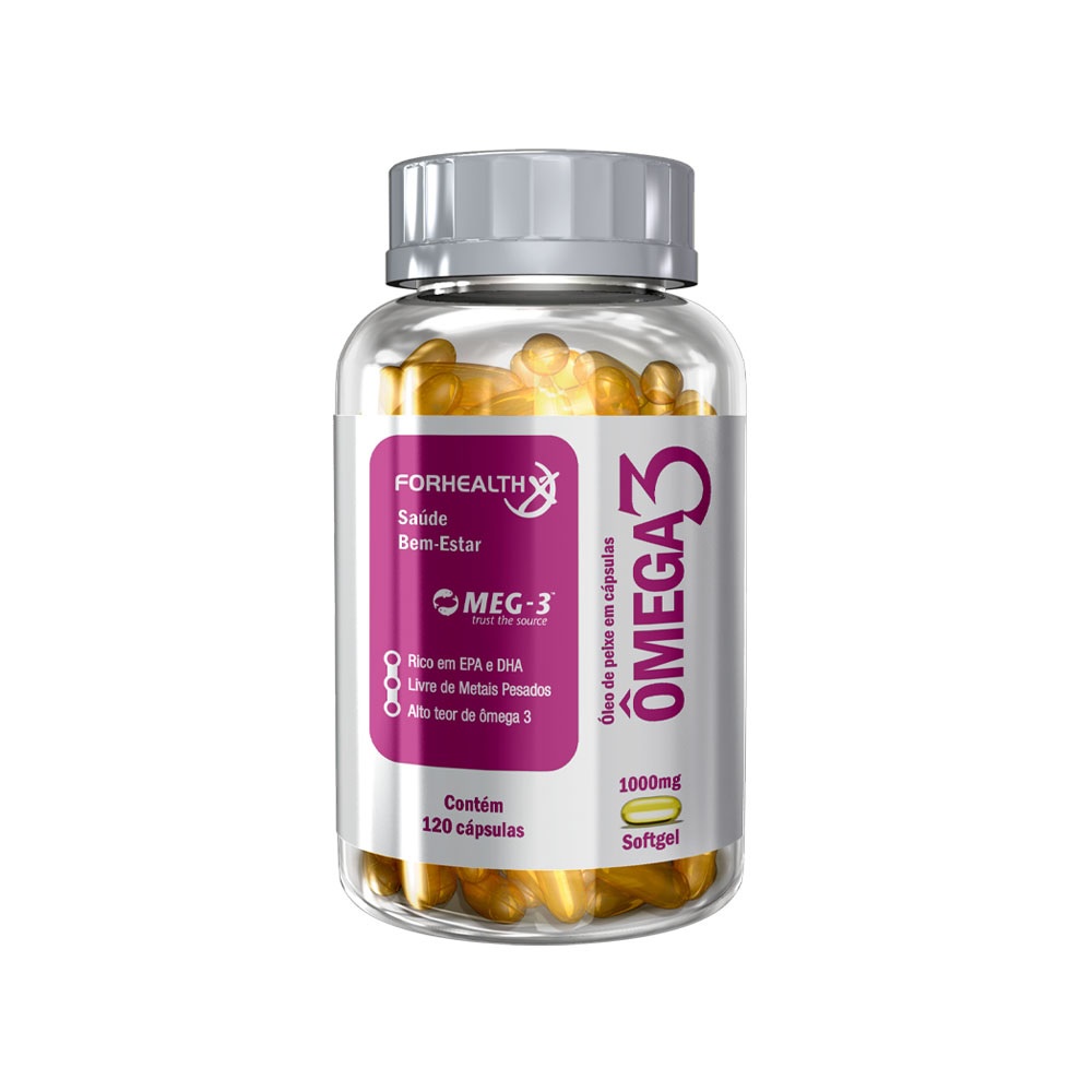 Ômega 3 Forhealth EPA540 DHA360 Certificado MEG 3 120 Cápsulas em Oferta na Shopee