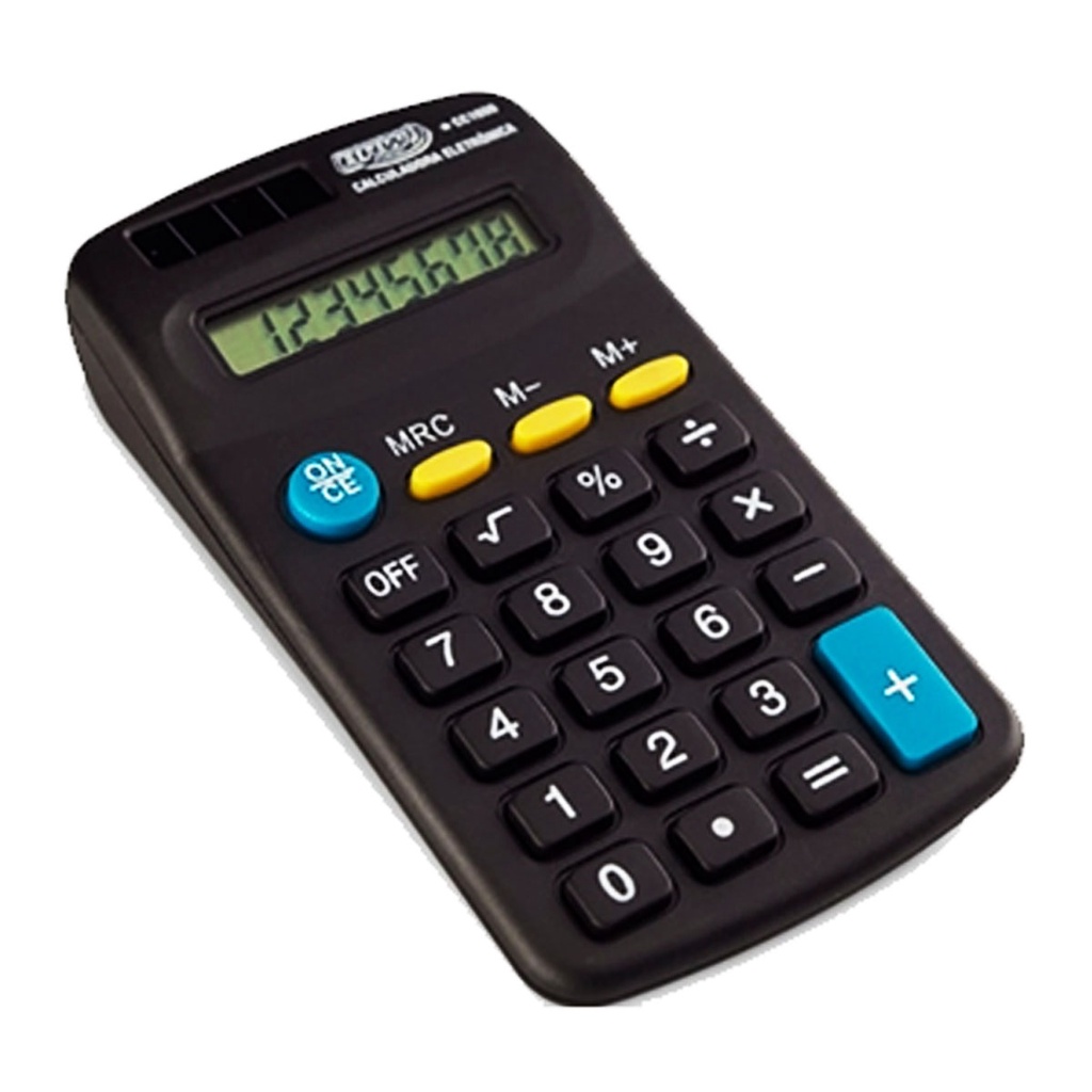Calculadora Preta Pequena 8 dígitos  Relinx em Oferta na Shopee