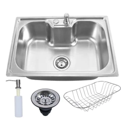 Cuba Para Pia Gourmet Cozinha Em Aço Inox Com Acessórios Completo 60x42cm