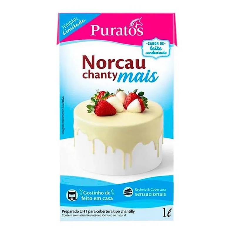 Chantilly Norcau Chanty Mais Leite Condensado  - 1L - Puratos