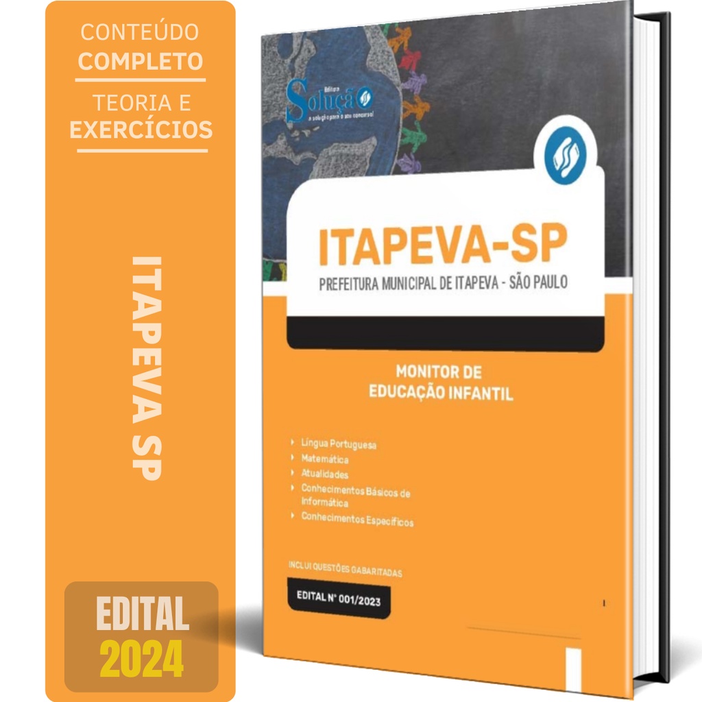 Apostila Prefeitura de Itapeva SP 2024 - Monitor de Educação Infantil