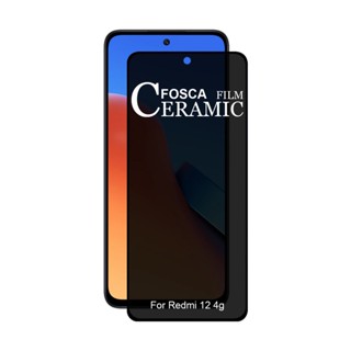 Película Privacidade Fosca Cerâmica Para Xiaomi Redmi 12 4g
