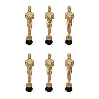 Kit c/6 Troféu Estatueta Oscar festa Formatura Casamento