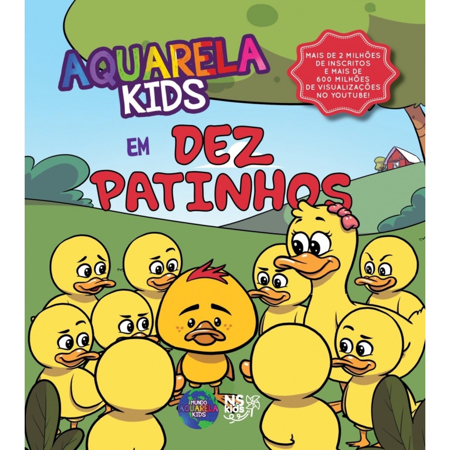 AQUARELA KIDS EM DEZ PATINHOS em Oferta na Shopee