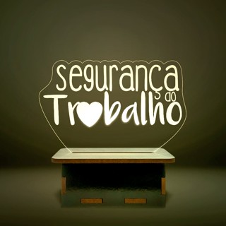 Mini Luminária Cursos - Segurança do Trabalho