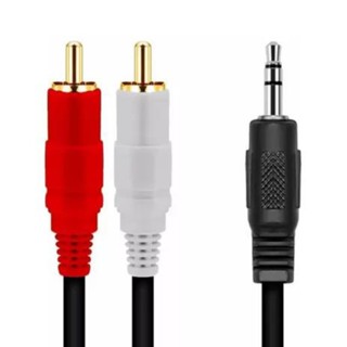 Cabo Rca P2 Auxiliar Veicular Multimídia Som Automotivo Home Theater 150cm Preto