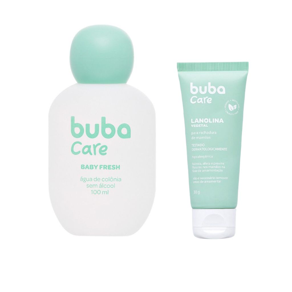 Kit Maternidade Colônia Baby Fresh E Pomada Lanolina 30g Para Mamilos Buba Care em Oferta na Shopee