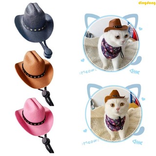 Pet111 Chapéu Gatinho Cowboy, Tema Ocidental Fofo Para Cosplay