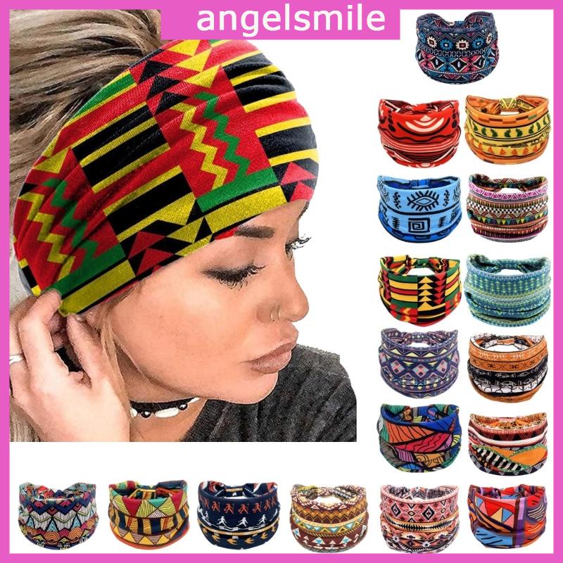 ANG Print Headbands Para Faixa Cabeça Africana Corrida Ginástica Esportiva Acessórios Cabelo