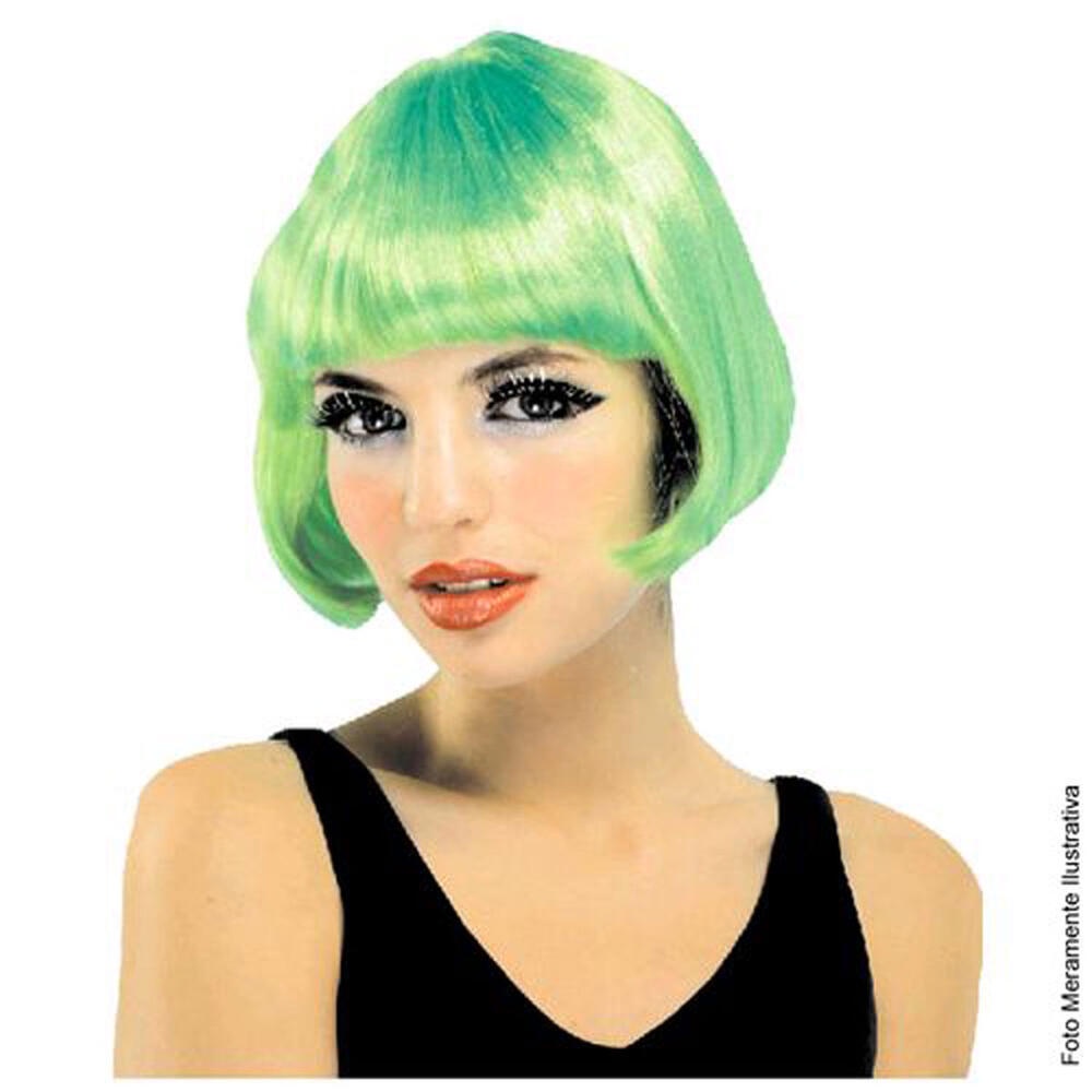 Peruca Verde De Chanel Curto Tamanho Único Abrakadabra