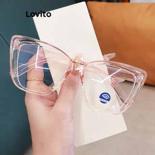 Lovito Óculos Casuais Simples Básicos De Resistência À Luz Azul Para Mulheres LFA13026