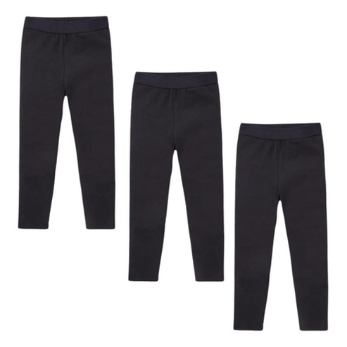 Kit 3 Calças Legging Menina Infantil Reforçada Suplex Liso Leg Lycra em Oferta na Shopee