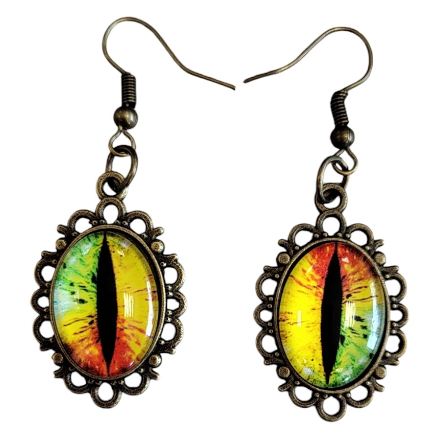 Brinco de Halloween - Olho Color - 5,5cm - 1 unidade - Rizzo - Rizzo em Oferta na Shopee