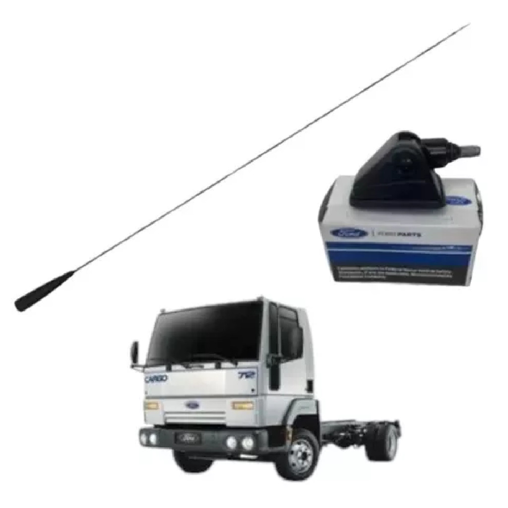 Antena Radio + Base Teto Ford Cargo Medio/ Pesado 06/19 Org