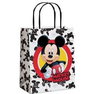 Sacola de Papel - Mickey Forever - P 21,5x15x8cm - 10 unidades - Cromus em Oferta na Shopee