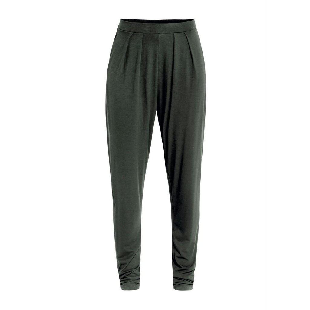Calça Soltinha Com Pregas Cinza Quintess em Oferta na Shopee