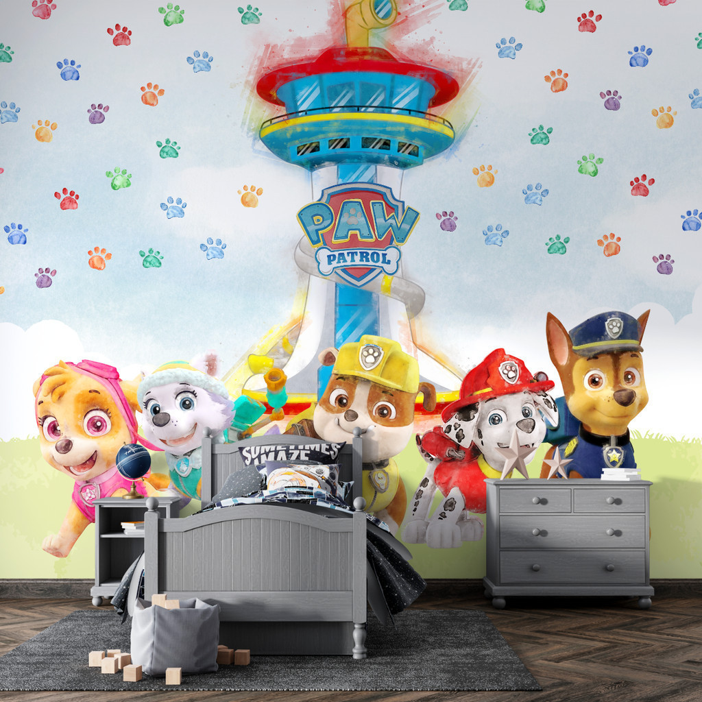 Papel de Parede Temático Torre de Vigilância Patrulha Canina em Oferta na Shopee