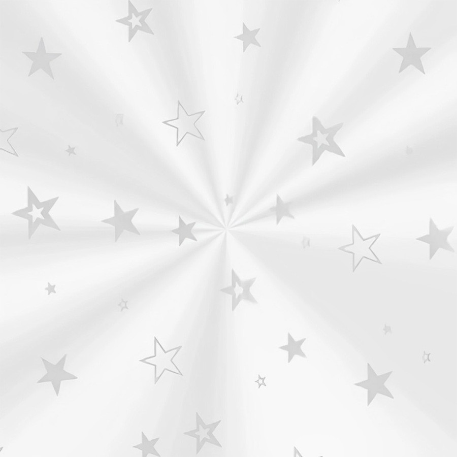 Saco Transparente Decorado - Estrela Prata -  unidades - Cromus - Rizzo