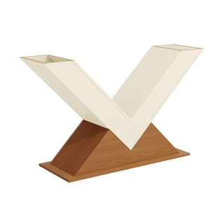Base de Mesa p/ Cozinha Amora BA35 Madeirado s/ Tampo Freijó/Off White - Kappesberg em Oferta na Shopee