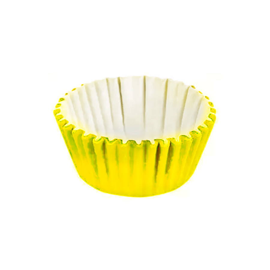 Forminha Para Docinhos de Papel Amarelo - Tamanhos - 100 Unidades - Plac - Rizzo em Oferta na Shopee