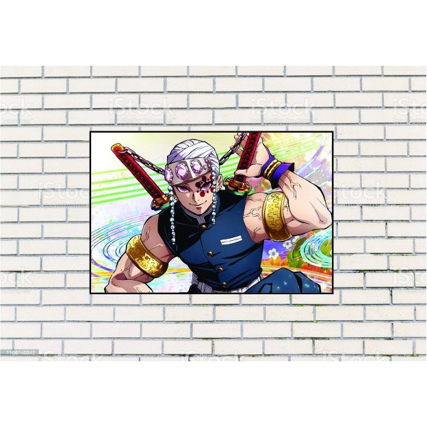 Quadro Decorativo Demon Slayer Kimetsu No Yaiba 2 Lindo Animes TV HD 04 1 Peça 20x30 Mdf Lindo De Alta Qualidade
