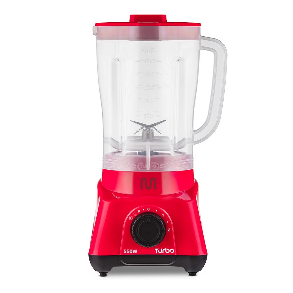 Liquidificador Turbo 2,1L 2 Velocidades 550W 220V Vermelho Multi Home - LQ554