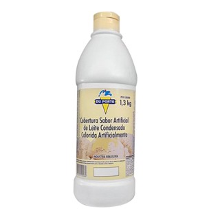 Cobertura Sabor Artificial Leite Condensado Colorida Artificialmente 1,3Kg - Du Porto