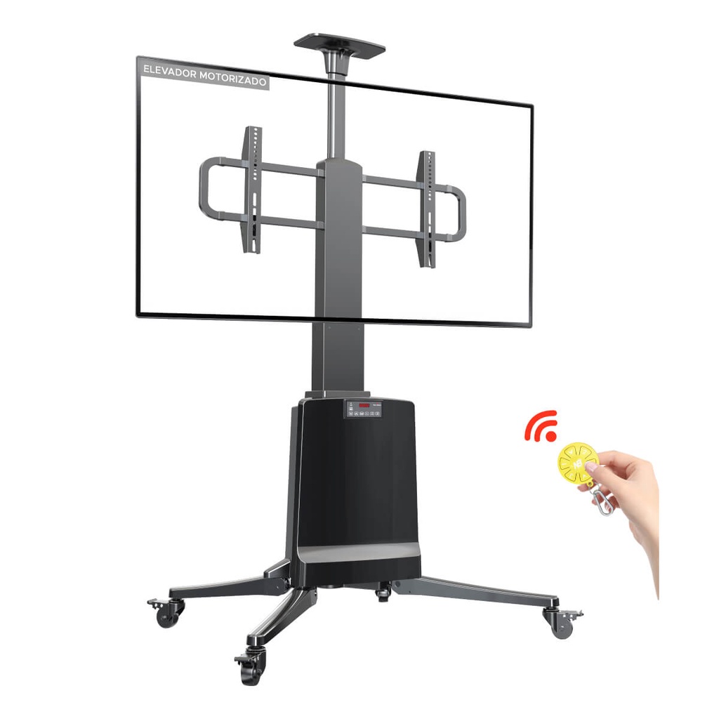 Suporte Pedestal Elétrico P/ Tv C/ Regulagem Controle Remoto