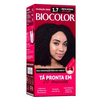 Mini Kit Tintura Creme Biocolor Preto Intenso 1.7
