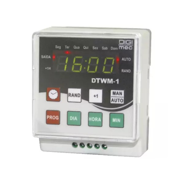 Interruptor Horário Digital 5 Amperes 220V Modelo DTW-1 Digimec