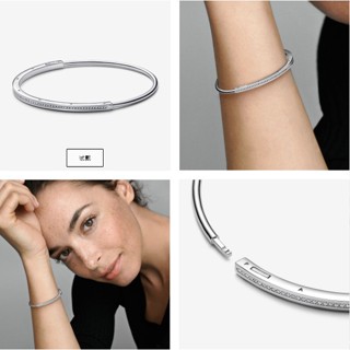 Assinatura Série Pavé Classic Bracelet 925 Prata