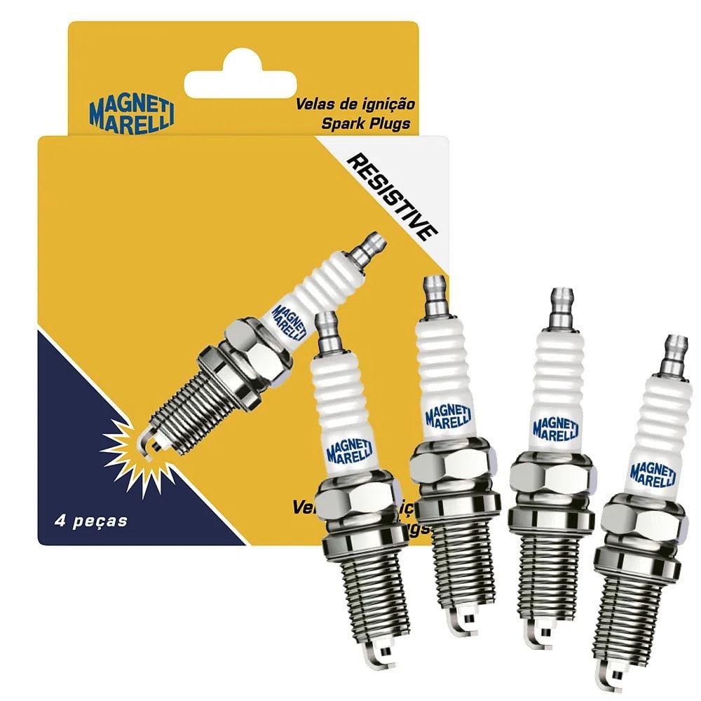 Jogo Vela de Ignição Fiesta KA 1.0 8V 2006 a 2015 Magneti Marelli QH7RFMM10