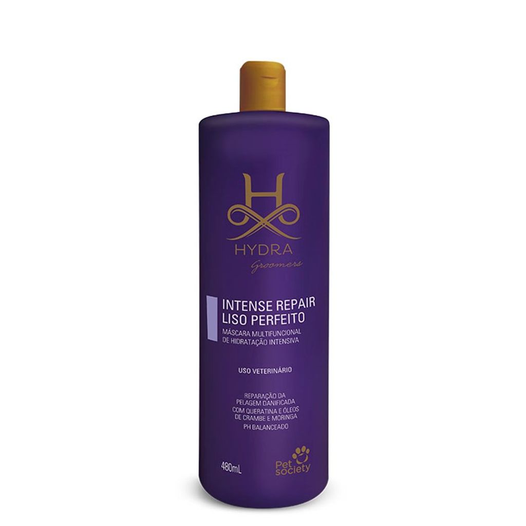 Máscara De Hidratação Cachorro e Gato Hydra Groomers Intense Repair System Liso Perfeito 480mL