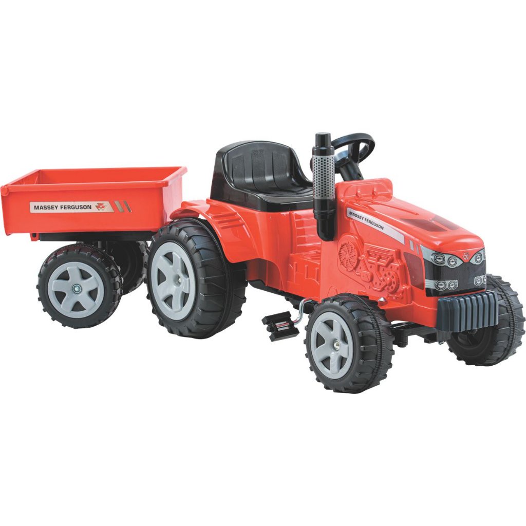 Trator de Pedal Infantil Biemme Massey Ferguson com Caçamba em Oferta na Shopee
