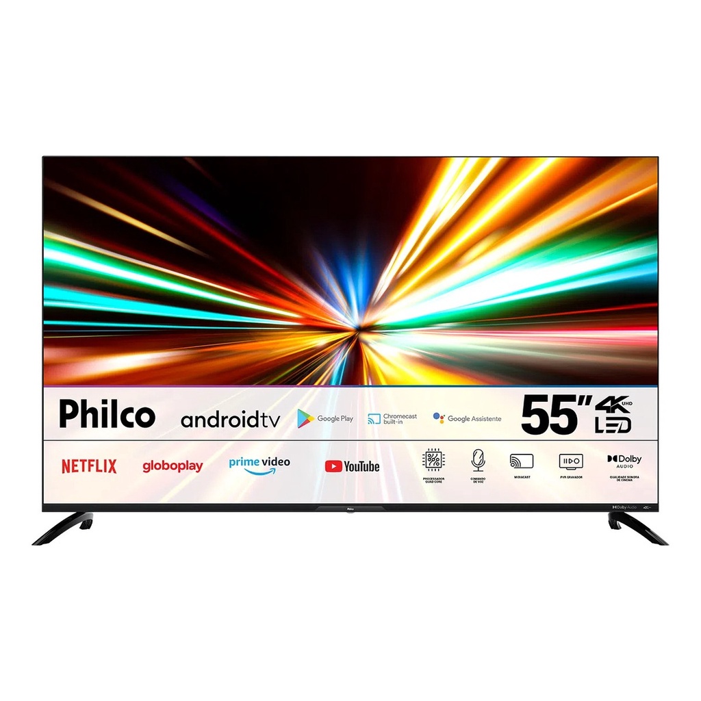 Smart TV Philco PTV55G7EAGCPBL LED Android 4K 55" 110V/220V