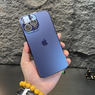 Nova Capa De Vidro HD AG Para iPhone 15 14 13 12 11 Pro Max Luxo Dura Original Resistente A Choques