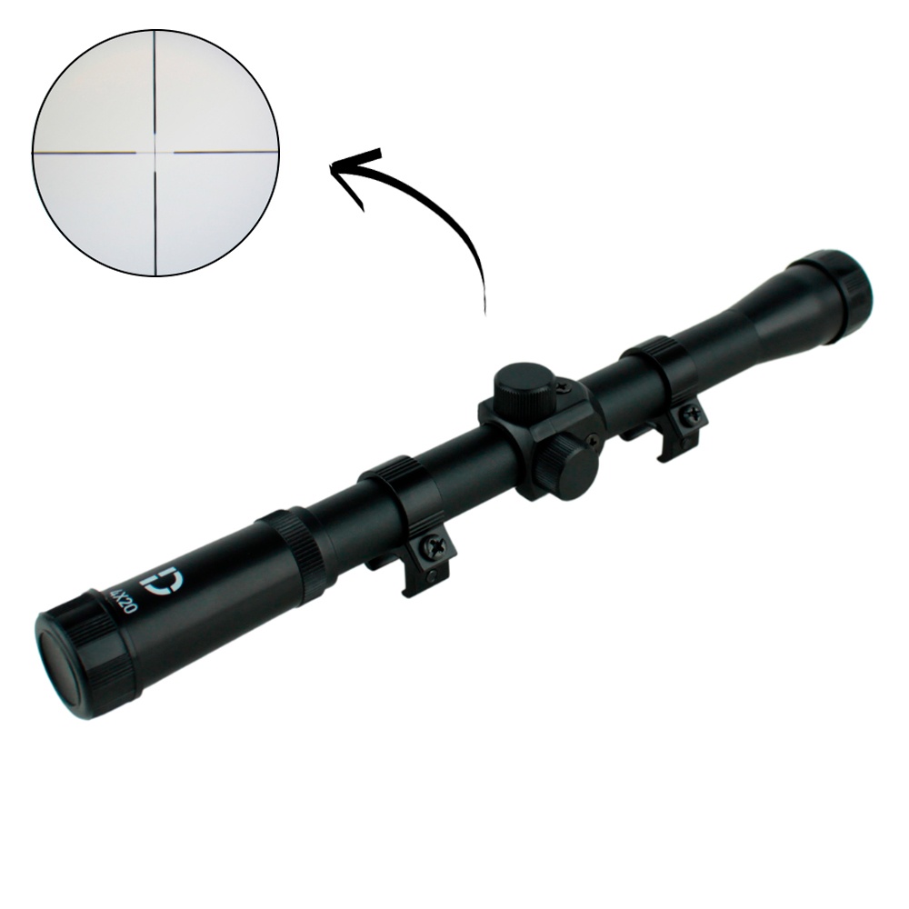 Luneta 4x20 Trilho 11mm - Dispropil [SP] em Oferta na Shopee