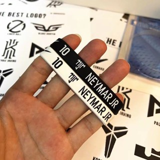 Estrela do futebol brasileiro n ° 0 pulseira esportiva de silicone