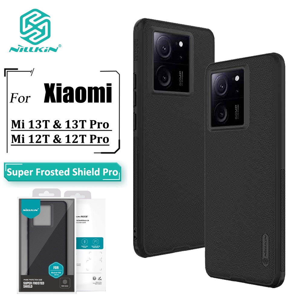 Nillkin Shield Pro Case Xiaomi 14T Pro 14T 13T Capa De Telefone Ultrafina Fosca TPU + PC Anti Impressão Digital Traseira - Mobile & Gadgets