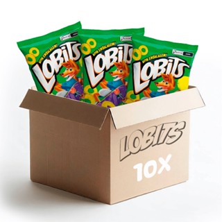Salgadinho Lobits Sabor Cebola - Pacote com 10 unidades de 40g