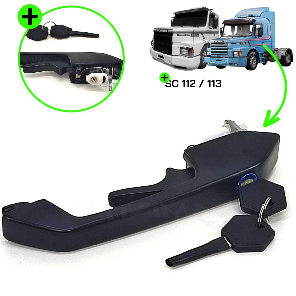 Maçaneta Externa Porta Compatível Scania 112 / 113 / 142 / 143 - Lado Esquerdo (296210) em Oferta na Shopee