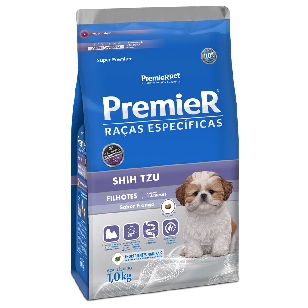 Premier Shih-Tzu Filhote Frango Raças Específicas 1Kg