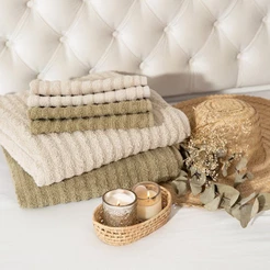 Kit 3 Toalhas de Banho Banho Wave 78x145cm Grossas Macias Felpudas Alta Absorção 100% Algodão