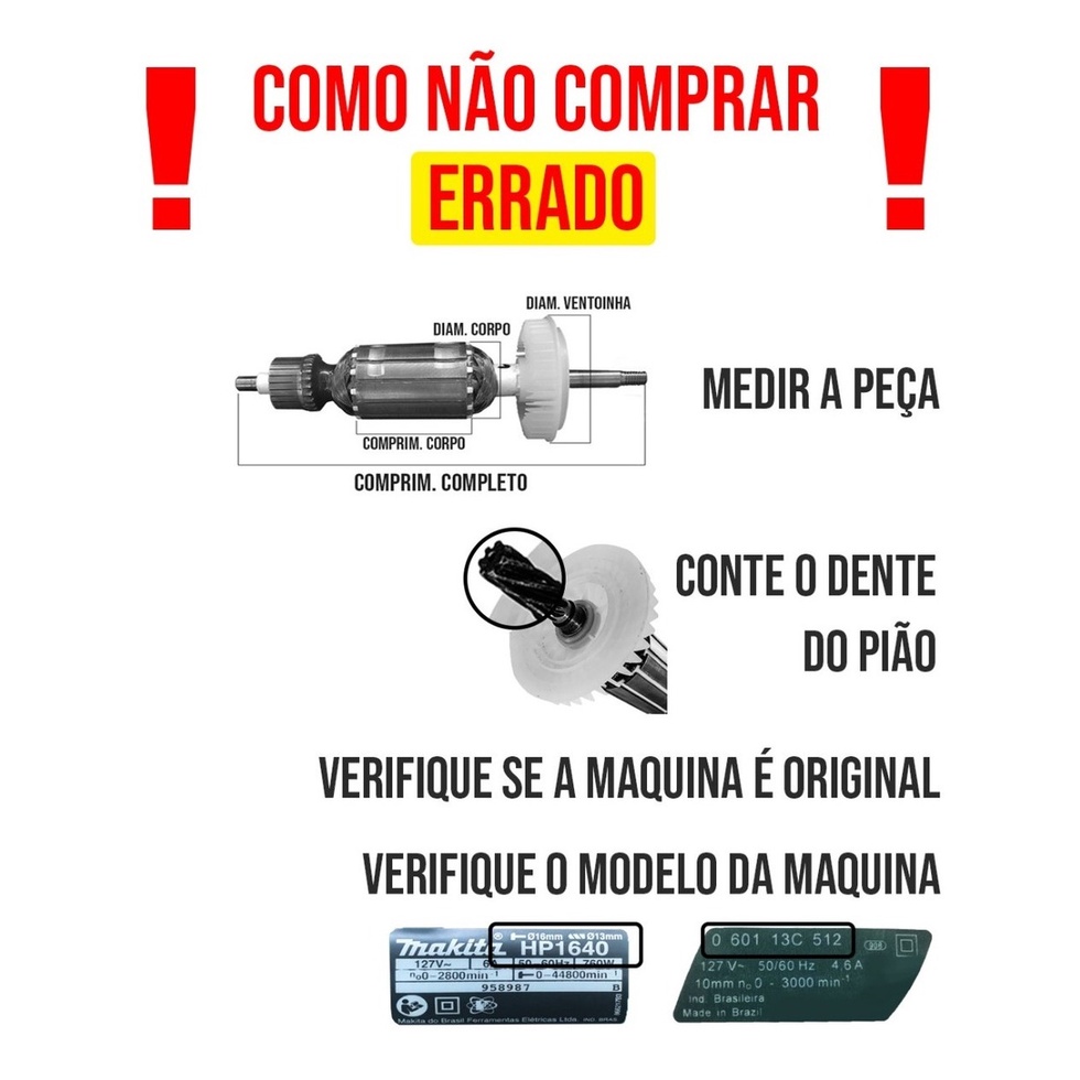 Induzido Mt410 + Bobina Para Serra Mármore 110v